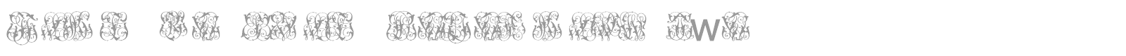 Hard To Read Monograms font preview